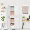 Metal Storage Cabinets with Drawer & Adjustable Shelves, Locking Storage Cabinet