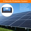 uxcell 20A PWM Solar Charging Controller, 12V/24V Automatic Solar Battery Panel Controller, Automatic Parameter Charger, Regulator, LCD Display, Dual U S, B Ports, 2 Pack