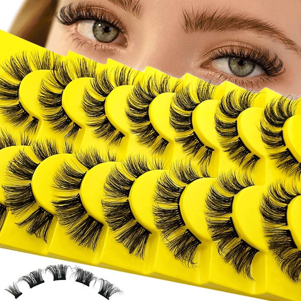 70 Pcs Wimpern Einzeln Cluster, DIY Einzelne Wimpernverlängerung Extensions, Wimpernbüschel Cluster-Wimpern Individuelle Falsche Wimpern für Einzelne Wimpern zu Hause(D-curl,10-15mm Mix-YE14)