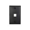 Networx Keystone Wall Plates (1 PORT, BLACK)
