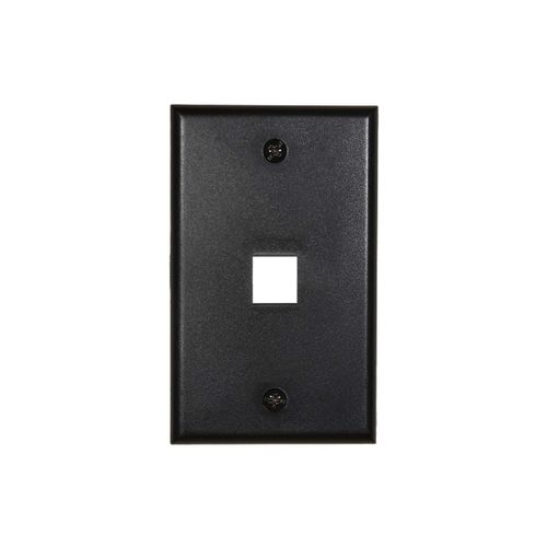 Networx Keystone Wall Plates (1 PORT, BLACK)