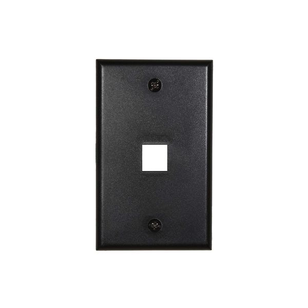 Networx Keystone Wall Plates (1 PORT, BLACK)