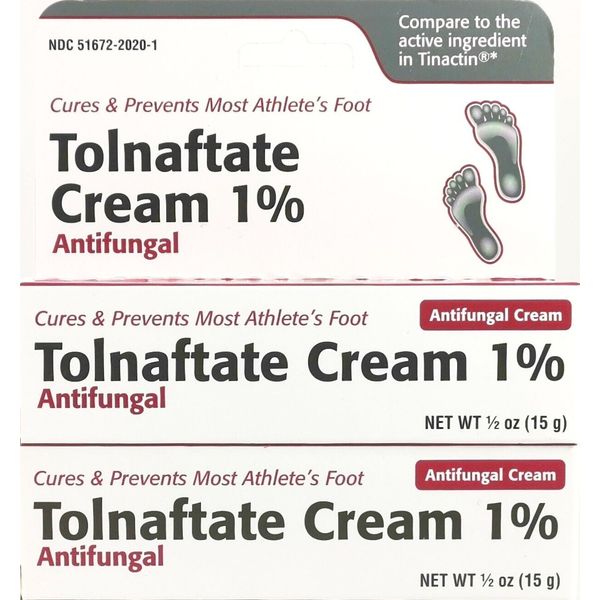 Taro Tolnaftate 1% Antifungal Cream (compare to Tinactin)0.5oz (2Pack) EXP:05/26