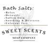 Vanilla Scented Bath Salts - Body Soak - Relaxation
