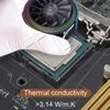NTEK 2PCS Heat Sink Thermal Paste, Carbon Based High Performance Thermal Paste for CPU Coolers, All Processors (CPU, GPU, PC) - Ultra-Efficient Heat Dissipation with Zero Electrical Conductivity