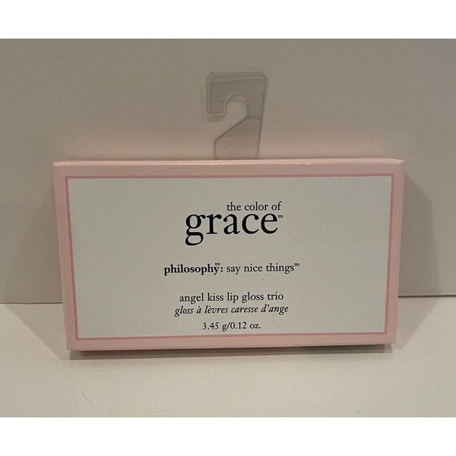 Philosophy The Color of Grace Angel Kiss Lip Gloss Trio -- New/Sealed