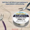 Beadhobby - Soft Flex 28 Gauge Craft Wire - Non Tarnish Silver - Artistic Wire with Silver Plating