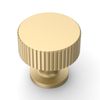 Amerdeco 10 Pack 1.3 Inch(32MM) Cabinet Knobs, Brushed Gold Dresser Drawer Knobs for Bathroom Cabinets AM020