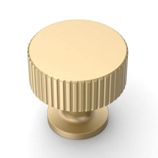 Amerdeco 10 Pack 1.3 Inch(32MM) Cabinet Knobs, Brushed Gold Dresser Drawer Knobs for Bathroom Cabinets AM020