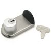 Nippon Lock Service FN-469 Fastener Lock for Sash Window Security Lock Silver with Key