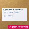 200 Pack, 80 x 40 mm - Large Sticky Labels Stickers, Matte White