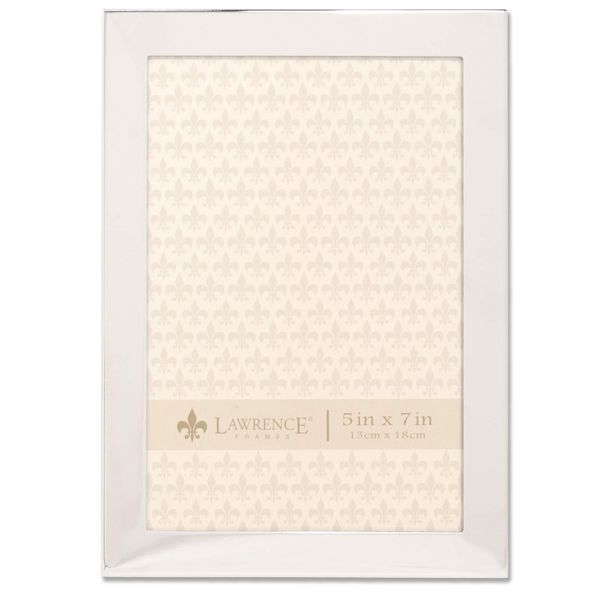 Lawrence Frames 5x7 Flat Silver Metal Picture Frame