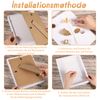 3D Shadow Box Frame 8x8, Box Frame Deep Picture Frame For Filling Frame Square Frame Box Frames For Crafts 3d Deep (White)
