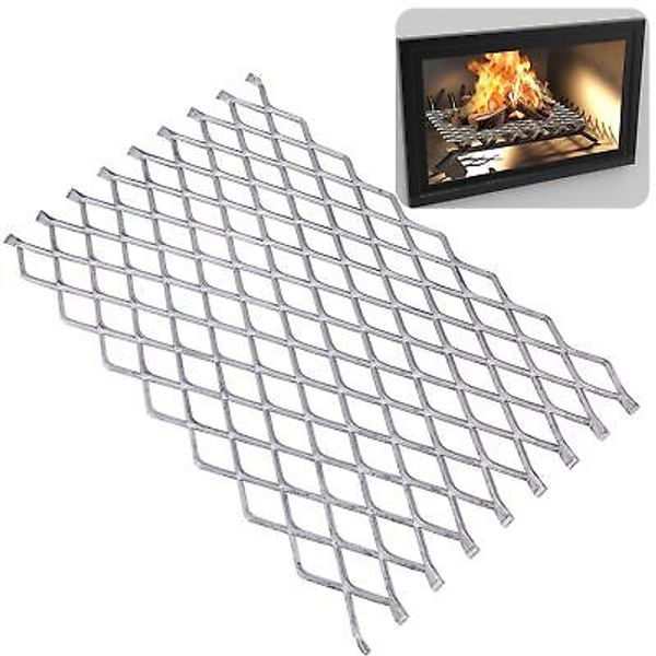 Fireplace Grate Ember Retainer15.7x9.4Inches Steel Fireplace Ember Retainer M...