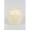 Afloral Large Tabletop Cream Glossy Ceramic Vase - 10.5"