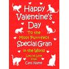 Personalised from The Cat Valentines Day Card (Special Gran)