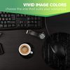Mouse Mat & Coaster Set - BW - Code Computer Geek 20 cm & 9 cm for Computer & Laptop, Office, Non-slip Base #38354