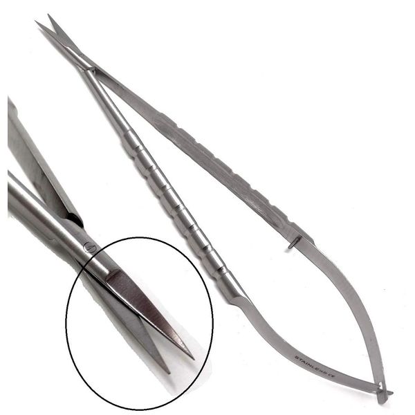 Castroviejo Micro Scissors 5.5" Straight, Round Handle