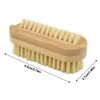 Nail Brush Set for Cleaning Nails Cleaning Brush 2 Sides Bamboo Brushes for Nails 2pcs Fingernail Brush Small Scrubbing Brush Accessories of Nail Care and Nail Art for Men Women Kid Toe Foot
