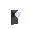 Cute White and Blue Polka Dot Pattern Minimalist Graphic PopSockets PopWallet for MagSafe