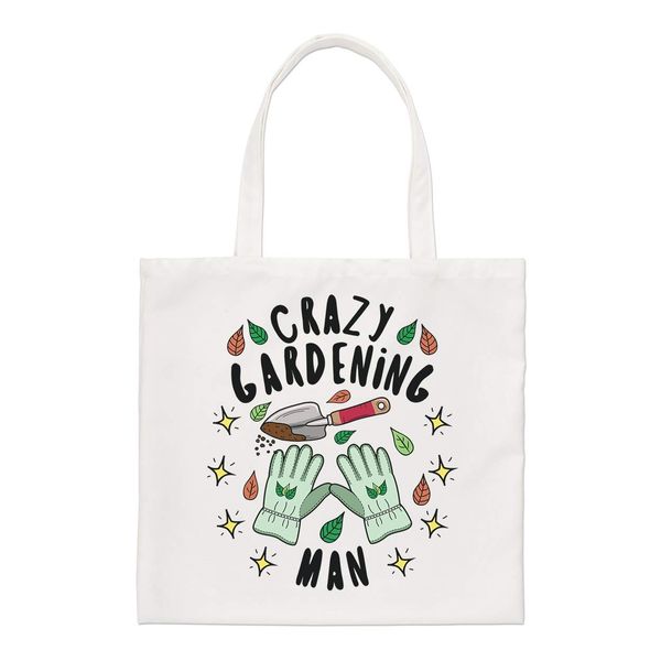 Crazy Gardening Man Stars Regular Tote Bag