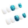 24PCS White Adult Women's Nails Nail Tips Flash Photography, Weddings, Coming-of-Age Ceremonies, Parties, After-Parties, False Nails, Fake Nails