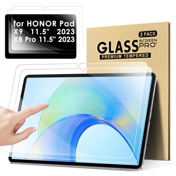 KATUMO【2 Pack】Screen Protector For HONOR Pad X9 11.5 inch HD Clear Scratch Resistant Tempered Glass Film for HONOR Pad X9 11.5 inch