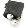 1 Inch Stainless Steel Pocket Sized Baoding Balls with Carry Pouch. Solid Non...
