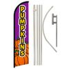 Pumpkins (Purple) Windless Banner Swooper Advertising Flag Kit Fall Pumpkins