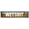 Wetsuit Rectangle Rustic Painted Wood Look Magnet for use on Any Steel Surface
