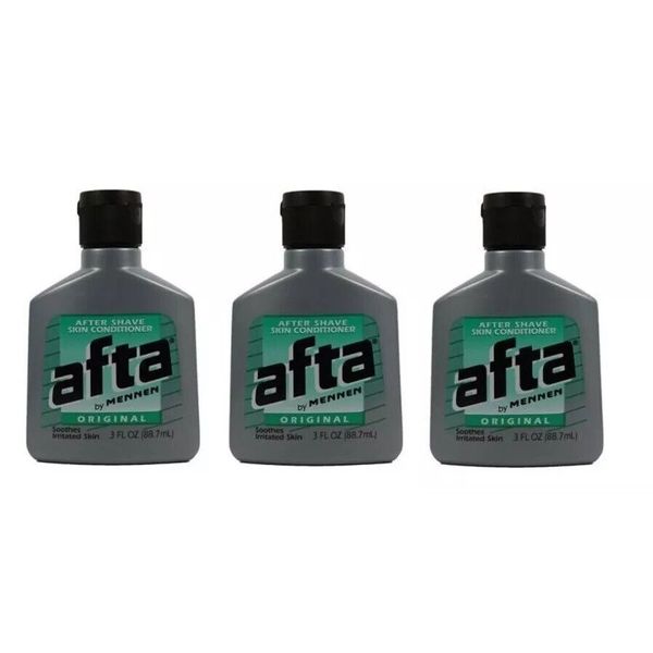 3 PACK Afta Pre-Electric Shave Lotion With Skin Conditioners Oil Free, 3 oz
