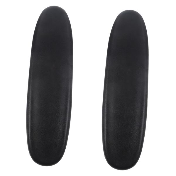 DIKACA 1 Pair Gaming Chair Arm Pads Ergonomic Office Chair Replacement Armrest Cushions Easy to Install PU Arm Cushions for Comfortable Desk Use for Office Workers
