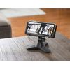 WeatherTech DeskFone Two View Universal Phone Holder for Flat Surfaces, Office, Kitchen, Nightstand - Black Plastic Knobs