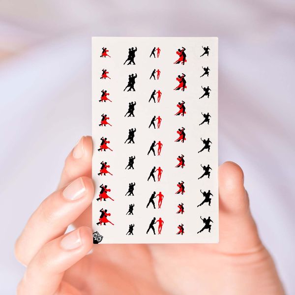 Tango Clear Vinyl (Cut, Peel, & Stick) Nail Designs