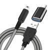 aceyoon 3DS Charging Cable 1.5M with USB to Type-C Adapter