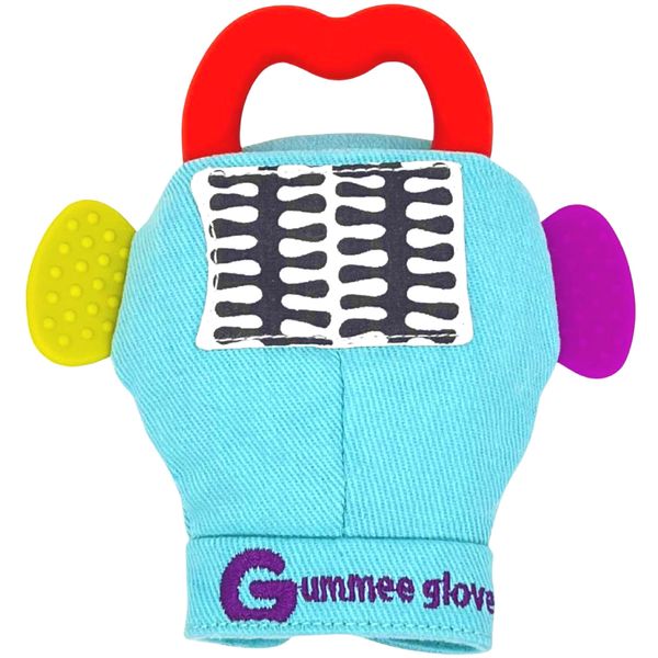 Gummee Glove Baby Teething Mitten - Detachable Teething Toy - Baby Teething Glove 3-6 Months - Premium Teething Glove - Teething Mitten for Babies - Teething Toys for Baby - Baby Gifts - Baby Toys