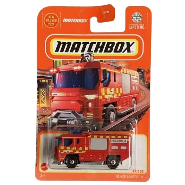 Matchbox Blaze Bluster II Red 47/100 Toy Car