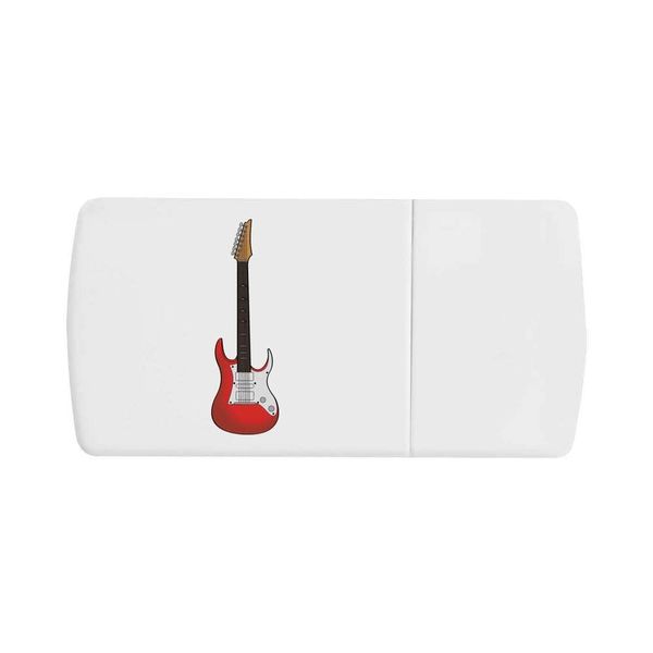 'Red Electric Guitar' Pill Box with Tablet Splitter (PI00021387)