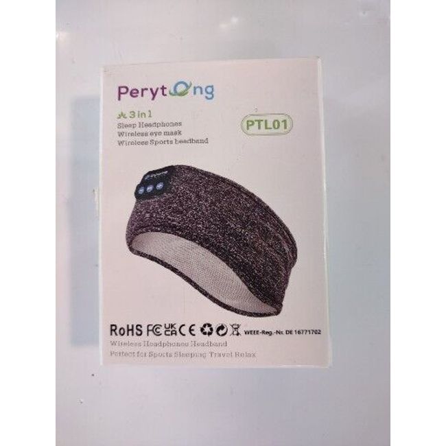 Peryt Ong PTL01 - 3 in 1 Sleep Headphones Wireless Eye Mask Sports Headband