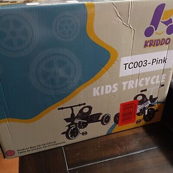 KRIDDO Kids Tricycle TC-003 Pink ~ NEW