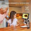Elikliv USB Digital Microscope 1200X 7" LCD 1080P HD Camera Soldering microscope