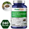 NusaPure Celery Seed Extract Capsules | 3750mg | 240 Veggie Caps | Non-GMO