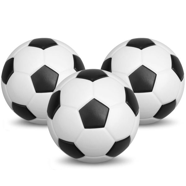 5" Foam Mini Soccer Balls for Kids Adults, Soft Squishy Slow Rising Soccer Goal Toys for Goal Sets, Sensory Stress Ball for Office, Swimming Pool Beach Balls, Indoor Outdoor Sport Birthday Gift 3PCS