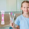 4 Pieces 3 Minute Toothbrush Sand Timer for Kids, Assorted Colors Tooth Shape Timers Plastic Hourglass for Proper Tooth Brushing Boys Girls Oral Care