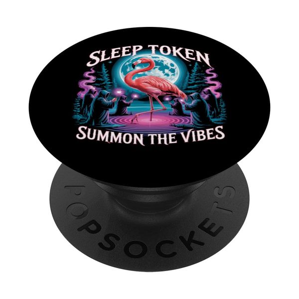Flamingo Ritual Sleep Token Aesthetic Moon Vibes PopSockets Adhesive PopGrip