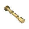 Interdeco Prestige Double Wall Bracket/Bracket/Screw Cap Bracket, Brass Look, 8 and 13 cm, Open Spacing, 2-Track 20 mm Diameter