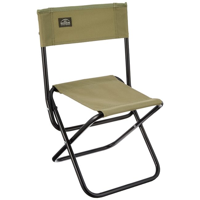 BUNDOK Vacation Chair M Size BD-108KA, Portable, Foldable, Polyester, Steel, Khaki