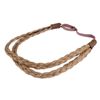 BOBIYA Double Three Strand Synthetic Hair Braided Headband Plait Headband for Women Girl (Caramel Blonde)