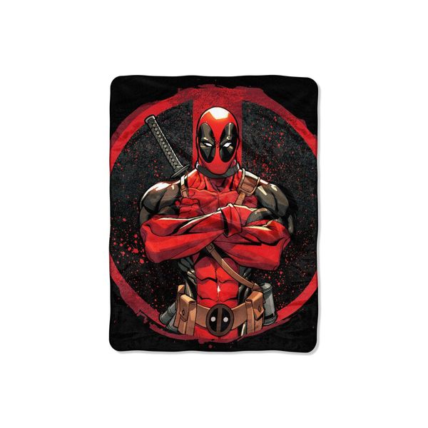 Marvel, Tough Guy, 116 x 152 cm Deadpool, Micro-Raschel-Überwurfdecke