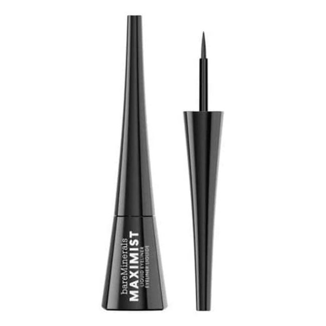 bareMinerals Maximist Liquid Eyeliner, Highly Pigmented Black Waterproof Eyeliner, Smudge-Proof Wear, Flexible Liquid Eyeliner Pen, Talc-Free, Vegan